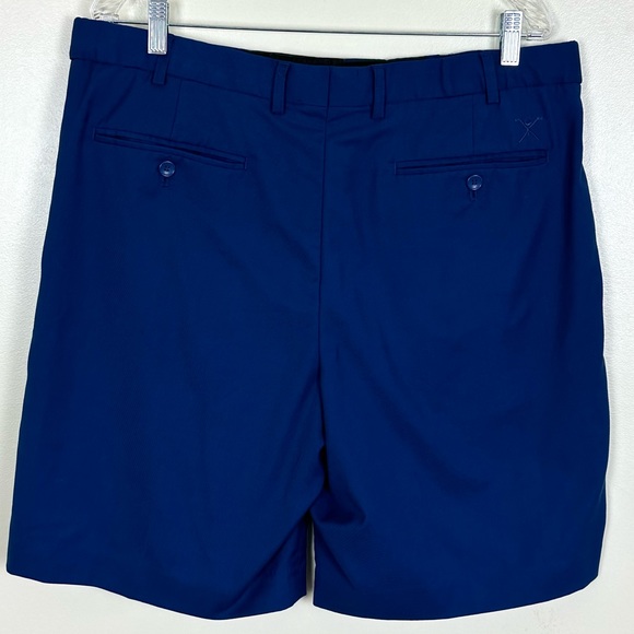 BOCACCIO GOLF Men’s Pleated Front Deep Royal Blue Golf Shorts, Size 36 - Picture 13 of 13